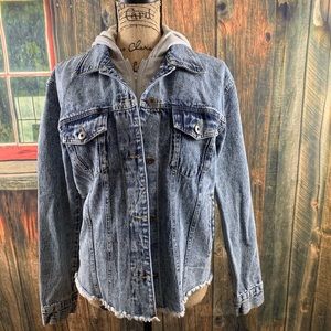 2Sable Denim Hooded Jacket‎